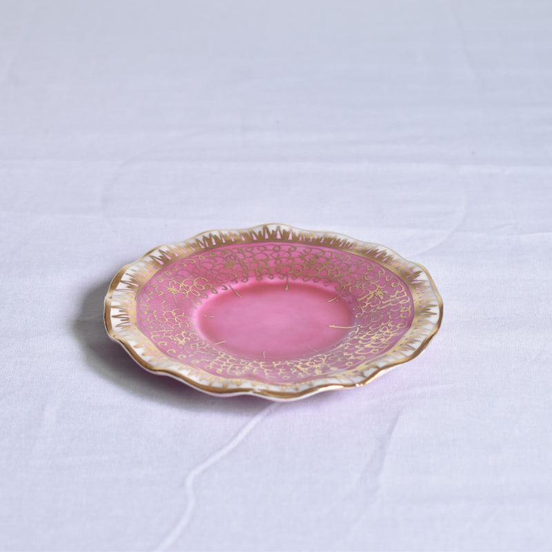 ア.ドラサンヴァル A.Dressinval コヒーカップソーサー ピンク