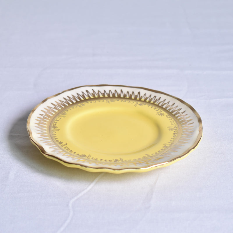 ア.ドラサンヴァル A.Dressinval チョコレートカップソーサー イエロー　A