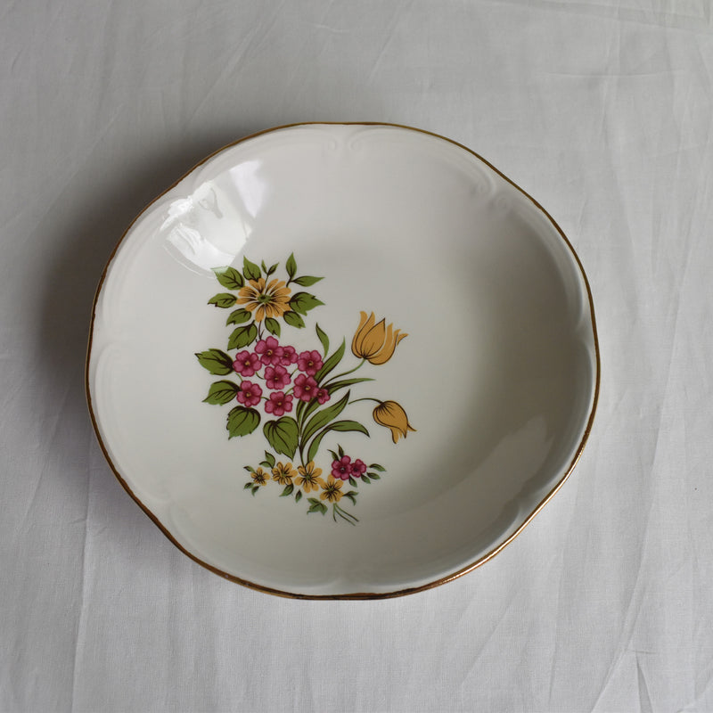 Vintage Deep Plate Gien Floréal A