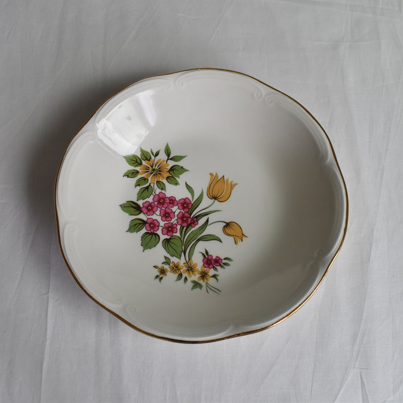 Vintage Deep Plate, Gien Floréal B