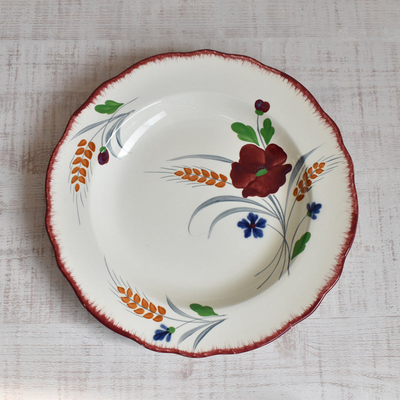 Vintage Deep Plate, Saran, Messidor H