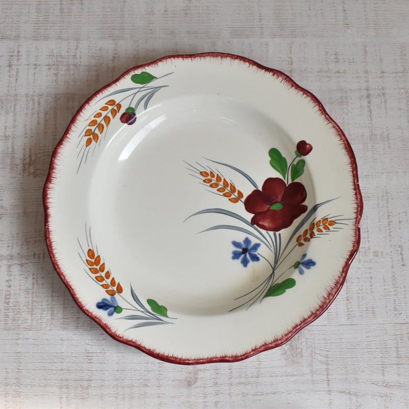 Vintage Deep Plate, Saran, Messidor I