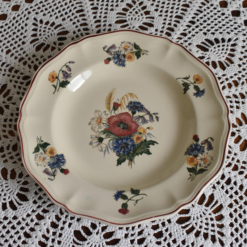 Vintage Deep Plate, Digoin & Sarreguemines, "Agreste A"